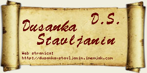 Dušanka Štavljanin vizit kartica